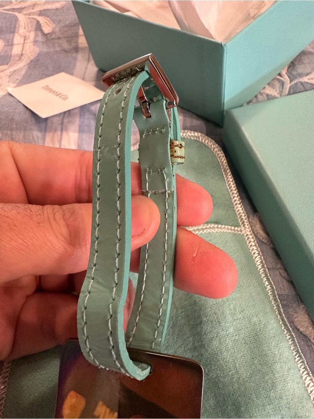 Vintage Tiffany & Co. 1837 Sterling Silver Luggage Tag With Box - Picture 6 of 9